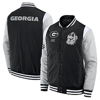 Men's Fanatics  Black Georgia Bulldogs Elements Elite Full-Snap Jacket