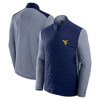 Men's Fanatics Navy West Virginia Mountaineers Tonal Primary Logo Full-Zip Jacket