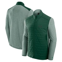 Men's Fanatics Green Miami Hurricanes Tonal Primary Logo Full-Zip Jacket