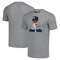 Unisex Homage Juan Soto Gray New York Yankees Signature T-Shirt