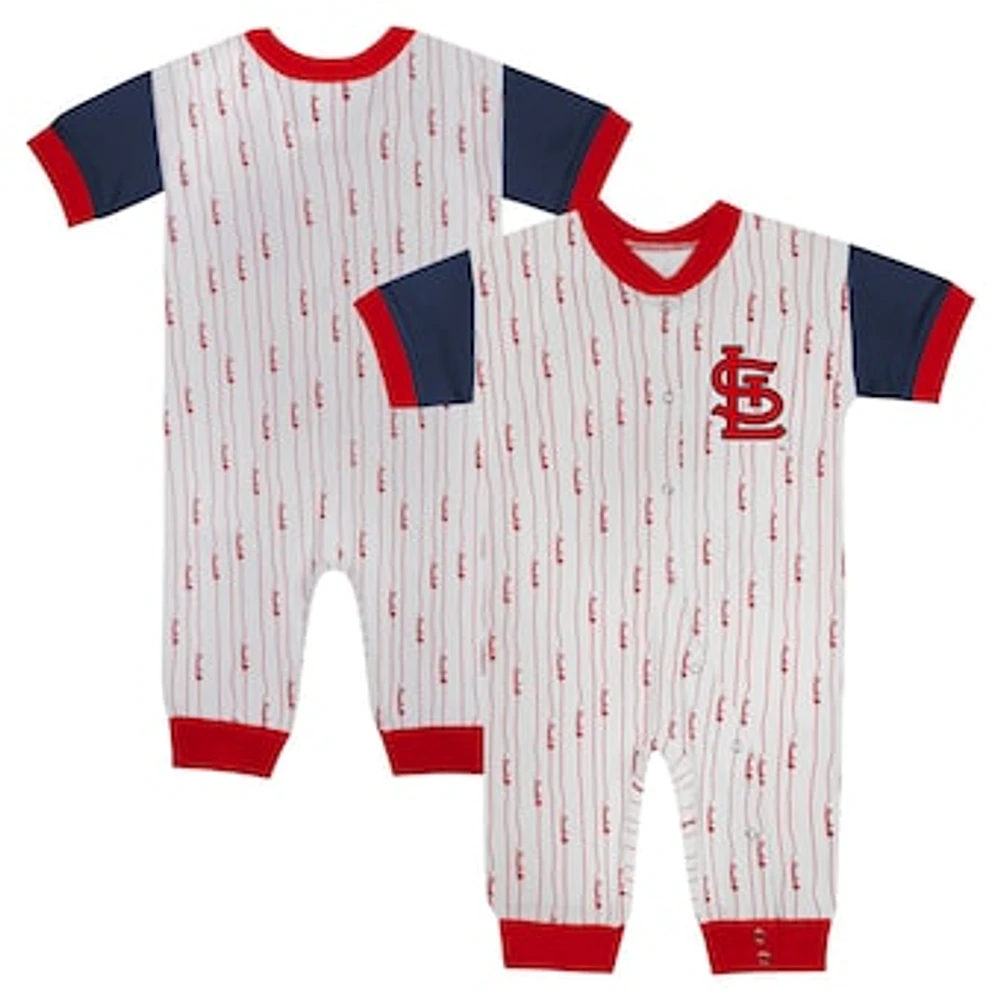 Infant Fanatics White St. Louis Cardinals Logo Best Series Full-Snap Jumper