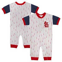 Infant Fanatics White St. Louis Cardinals Logo Best Series Full-Snap Jumper