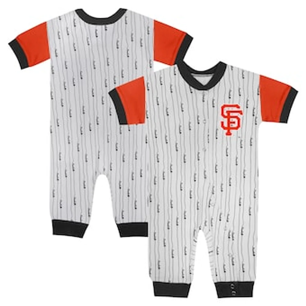 Infant Fanatics White San Francisco Giants Logo Best Series Full-Snap Jumper