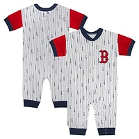 Infant Fanatics White Boston Red Sox Logo Best Series Full-Snap Jumper