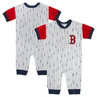 Infant Fanatics White Boston Red Sox Logo Best Series Full-Snap Jumper