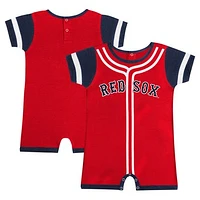 Infant Fanatics Red Boston Sox Fast Pitch Romper