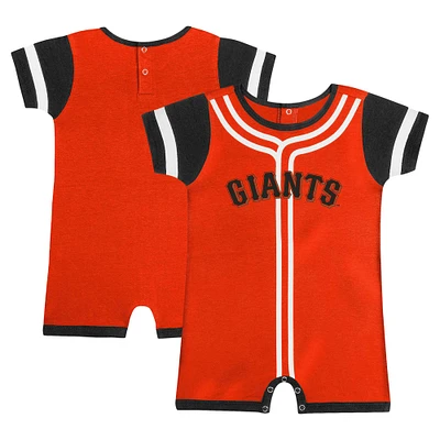 Infant Fanatics Orange San Francisco Giants Fast Pitch Romper