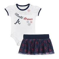 Infant Atlanta Braves Sweet Bodysuit & Skirt Set