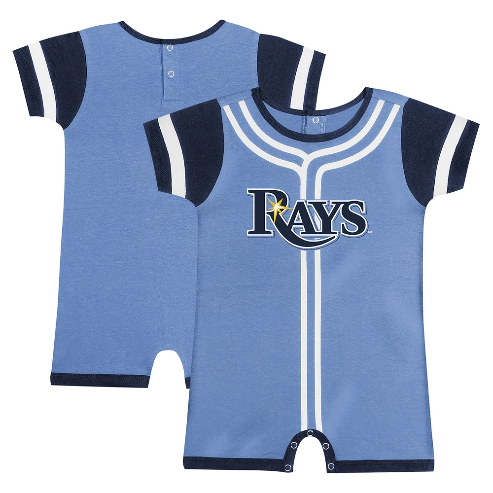 Newborn & Infant Fanatics Light Blue Tampa Bay Rays Fast Pitch Romper