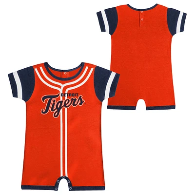 Newborn & Infant Fanatics Orange Detroit Tigers Fast Pitch Romper