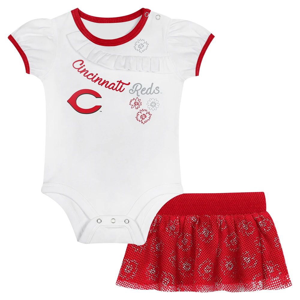 Newborn & Infant Cincinnati Reds Sweet Bodysuit Skirt Set