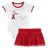 Newborn & Infant Los Angeles Angels Sweet Bodysuit Skirt Set