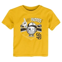 Toddler Fanatics Gold San Diego Padres Ball Boy T-Shirt