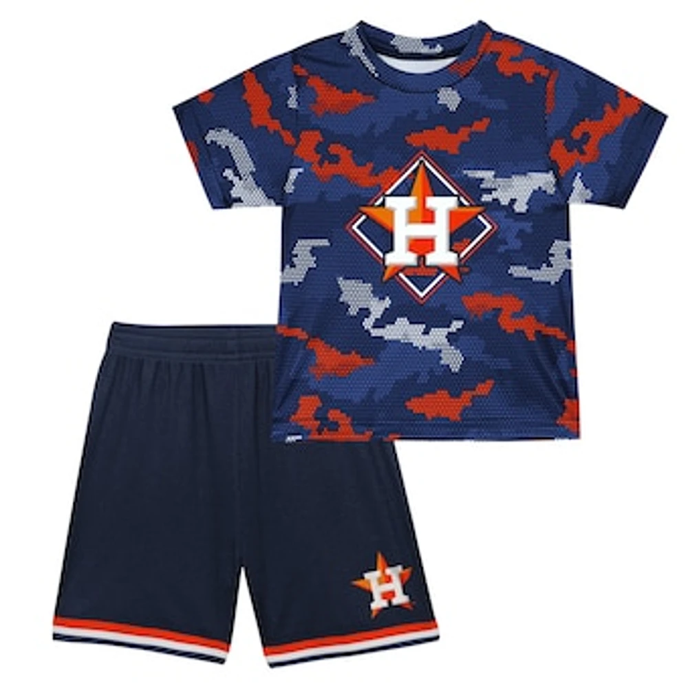 Toddler Fanatics Navy Houston Astros Field Ball T-Shirt & Shorts Set