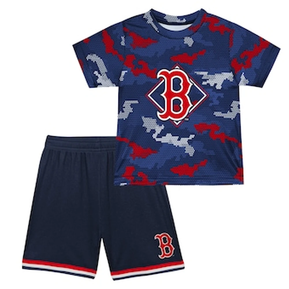 Toddler Fanatics Navy Boston Red Sox Field Ball T-Shirt & Shorts Set