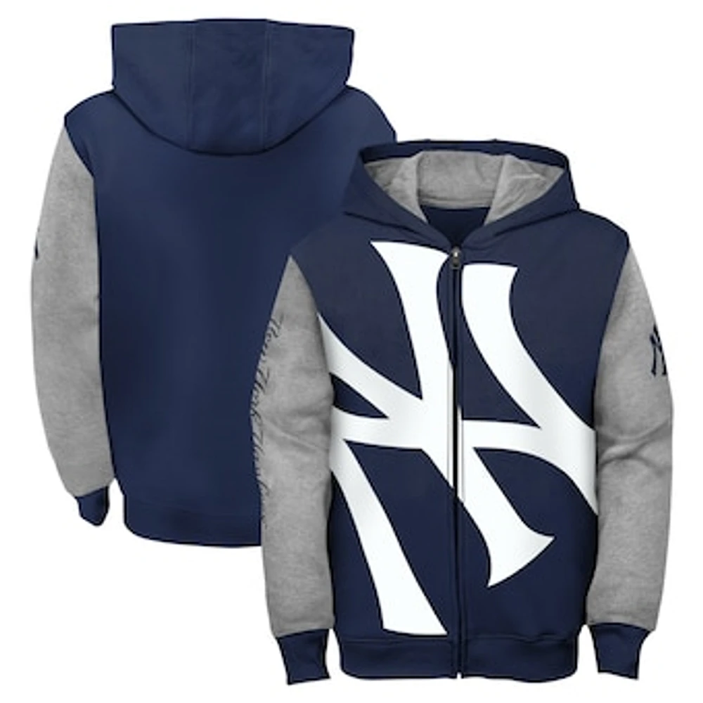 Toddler Navy New York Yankees Postcard Full-Zip Hoodie