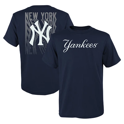 Youth Fanatics Navy New York Yankees Curveball T-Shirt