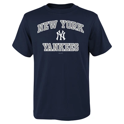 Youth Navy New York Yankees Heart & Soul T-Shirt