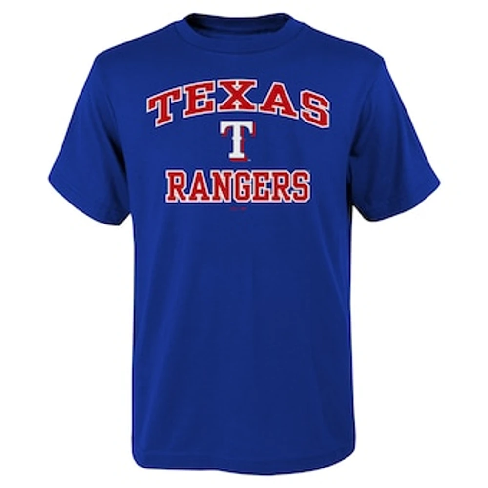 Youth Royal Texas Rangers Heart & Soul T-Shirt