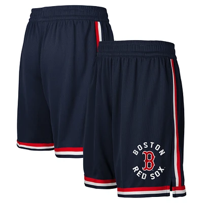 Youth Fanatics Navy Boston Red Sox Hit Home Mesh Shorts