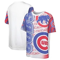 Youth White Chicago Cubs Impact Hit Bold T-Shirt