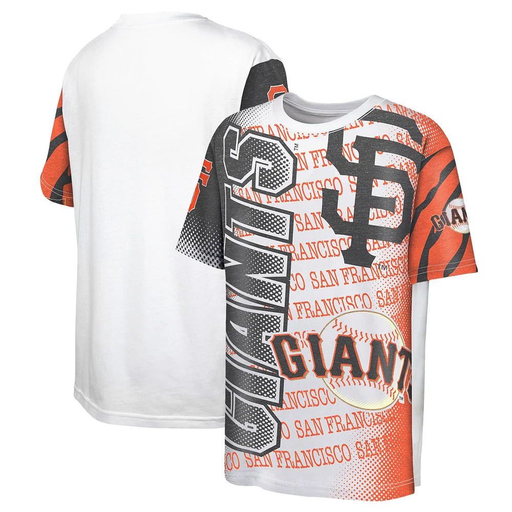 Youth White San Francisco Giants Impact Hit Bold T-Shirt