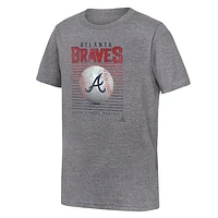 Youth Fanatics Gray Atlanta Braves Relief Pitcher Tri-Blend T-Shirt