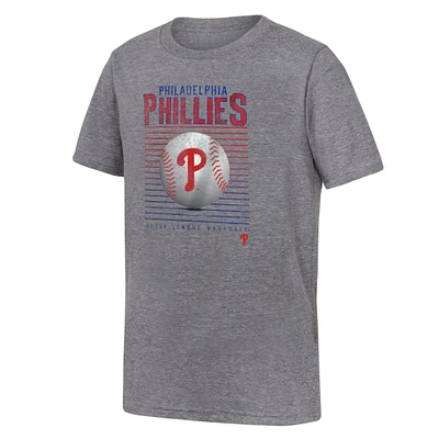 Youth Fanatics Gray Philadelphia Phillies Relief Pitcher Tri-Blend T-Shirt