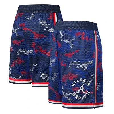 Youth Fanatics Navy Atlanta Braves Tech Runner Shorts