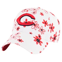 Girls Youth '47 White Cincinnati Reds Daisy Delight Clean Up Adjustable Hat