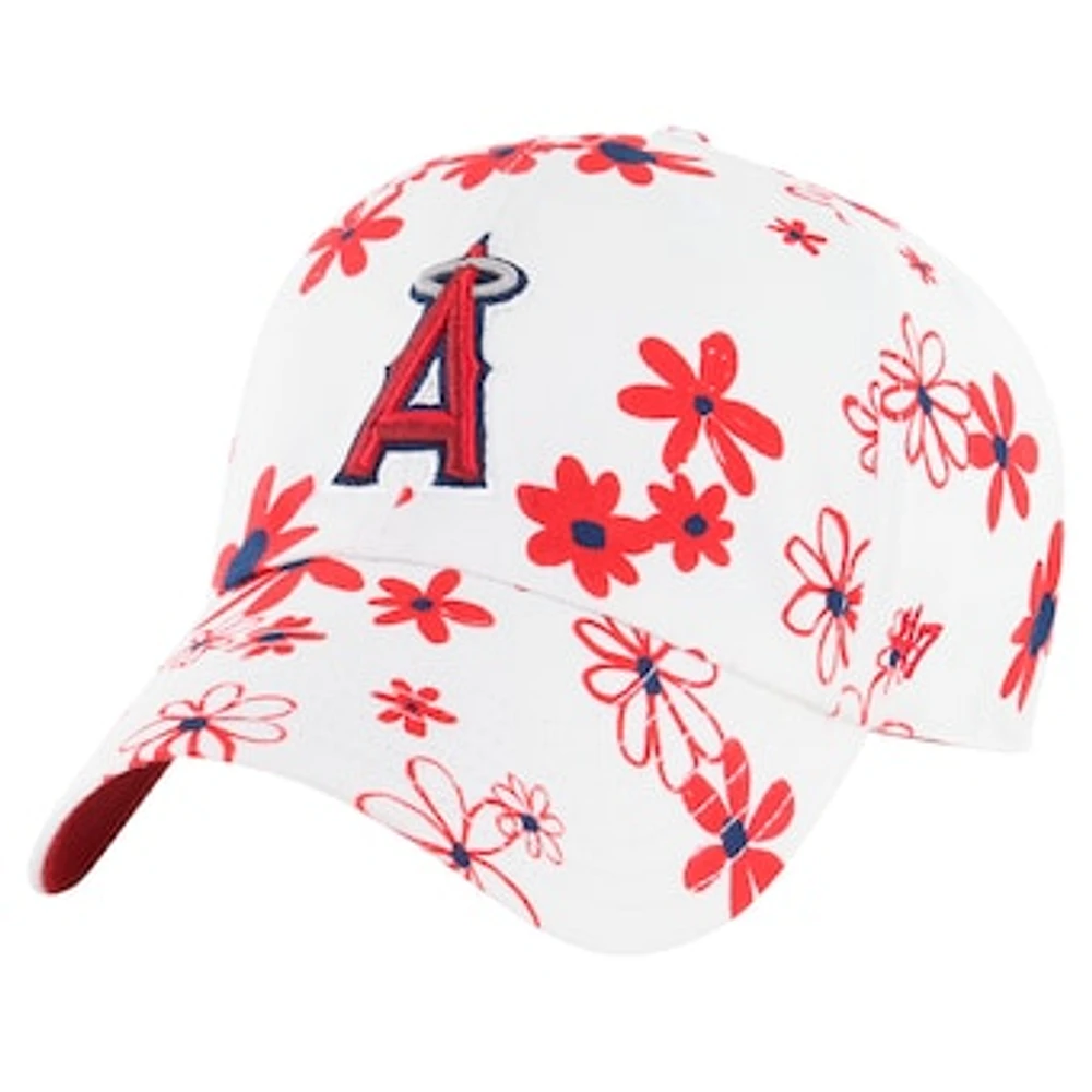 Girls Youth '47 White Los Angeles Angels Daisy Delight Clean Up Adjustable Hat