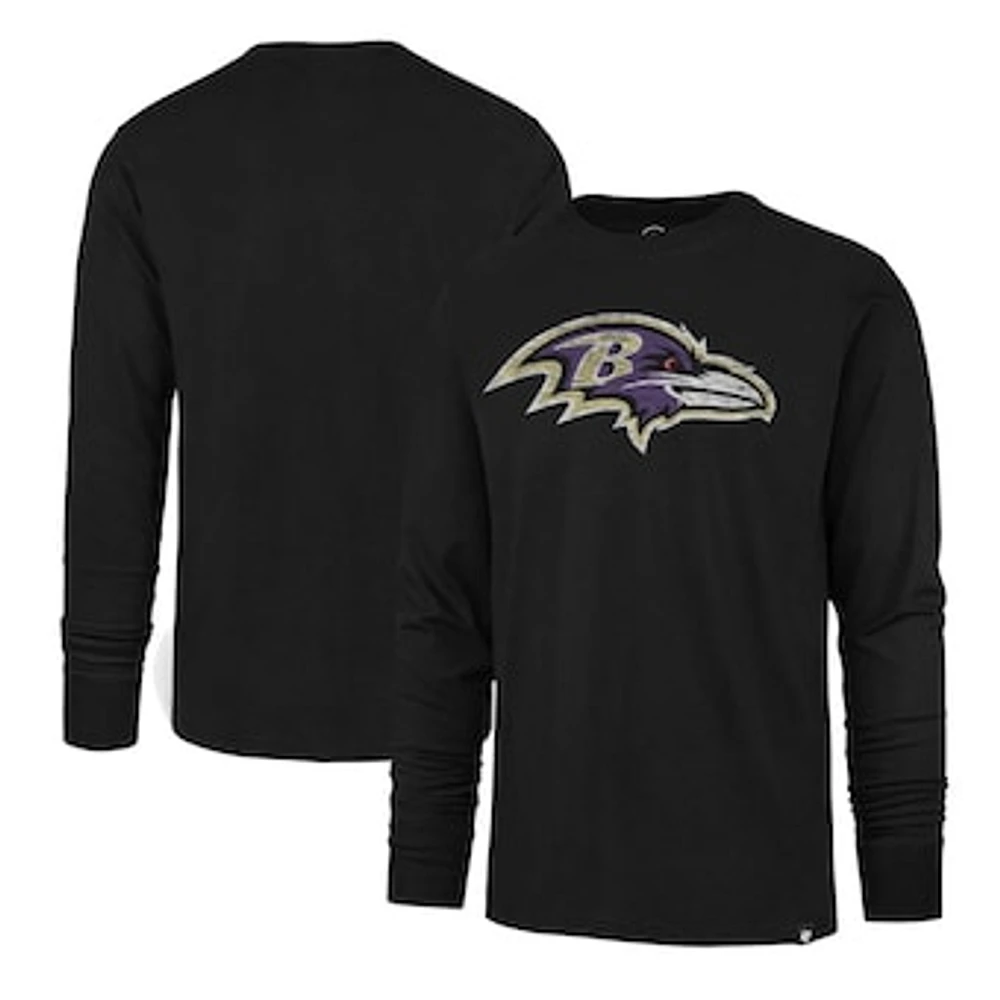 Men's '47 Black Baltimore Ravens Premier Franklin Long Sleeve T-Shirt