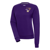 Women's Antigua Washington Huskies College Football Playoff 2024 Sugar Bowl Victory Pullover Sweatshirt