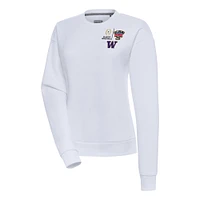 Women's Antigua Washington Huskies College Football Playoff 2024 Sugar Bowl Victory Pullover Sweatshirt