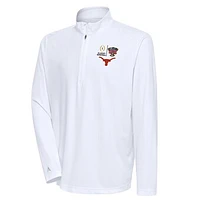 Men's Antigua Texas Longhorns College Football Playoff 2024 Sugar Bowl Tribute Quarter-Zip Pullover Top