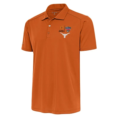 Men's Antigua  Texas Orange Longhorns College Football Playoff 2024 Sugar Bowl Tribute Polo