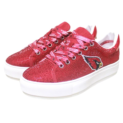 Women's Cuce Cardinal Arizona Cardinals Team Color Crystal Sneakers