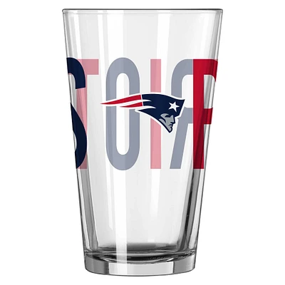 New England Patriots 16oz. Pint Glass