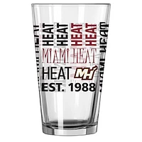 Miami Heat 16oz. Pint Glass