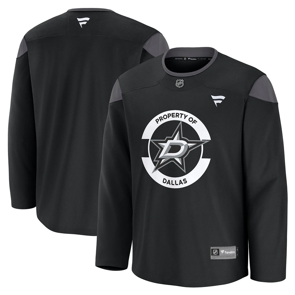 Men's Fanatics Black Dallas Stars Home Practice Jersey