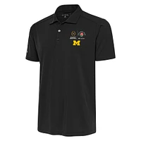 Men's Antigua  Gray Michigan Wolverines College Football Playoff 2024 Rose Bowl Tribute Polo