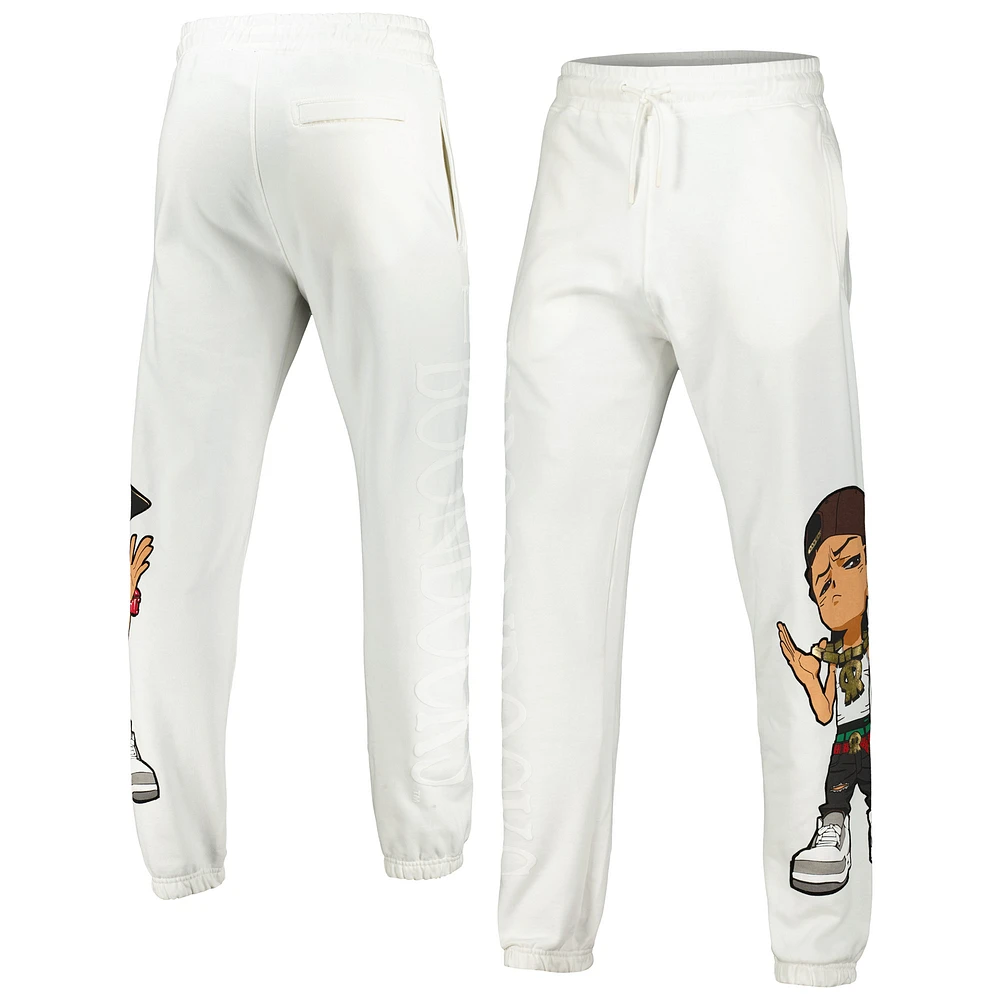 Unisex White The Boondocks Big Face Riley Joggers