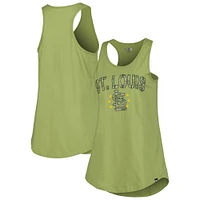 Women's New Era Olive St. Louis Cardinals Armed Forces Day Tank Top