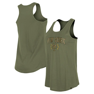 Women's New Era Olive York Mets Armed Forces Day Tank Top