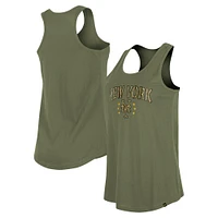 Women's New Era Olive York Mets Armed Forces Day Tank Top