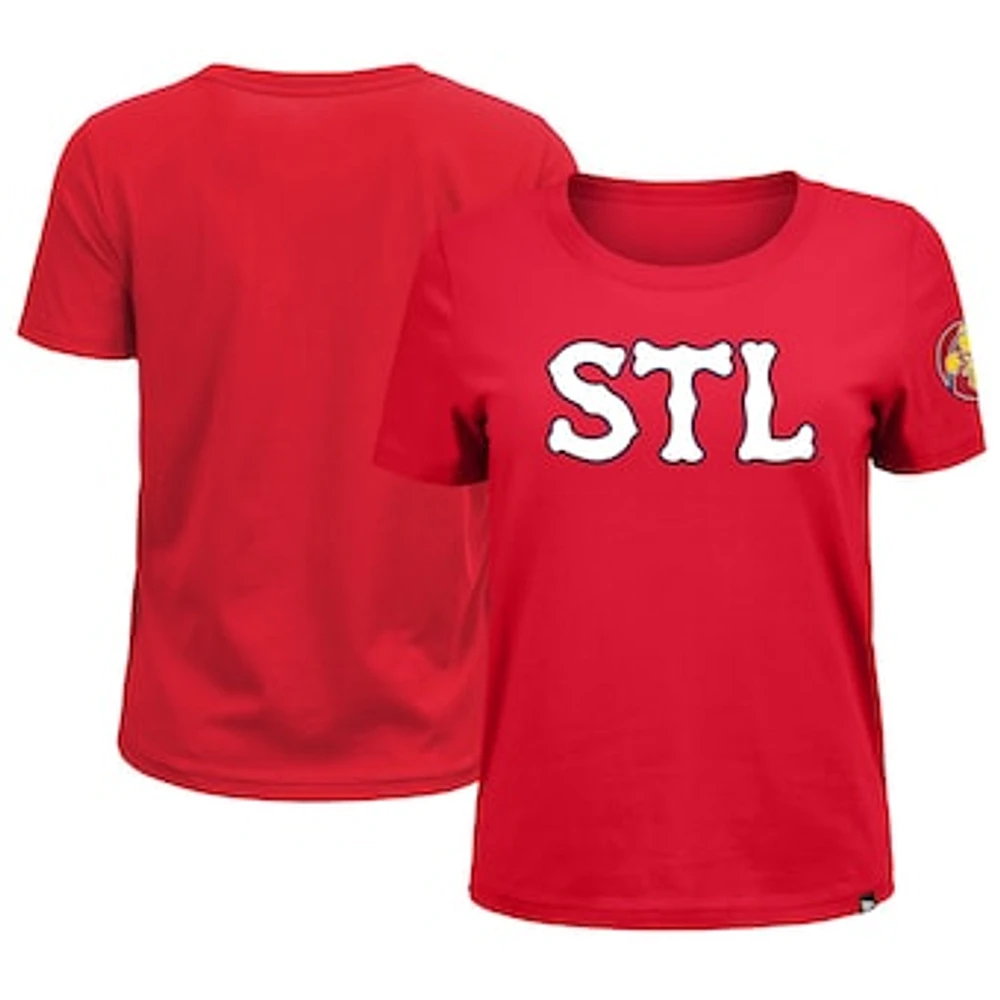 Women's New Era Red St. Louis Cardinals 2024 City Connect T-Shirt