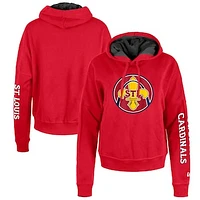 Women's New Era Red St. Louis Cardinals 2024 City Connect Pullover Hoodie