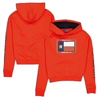 Women's New Era Orange Houston Astros City Connect Pullover Hoodie