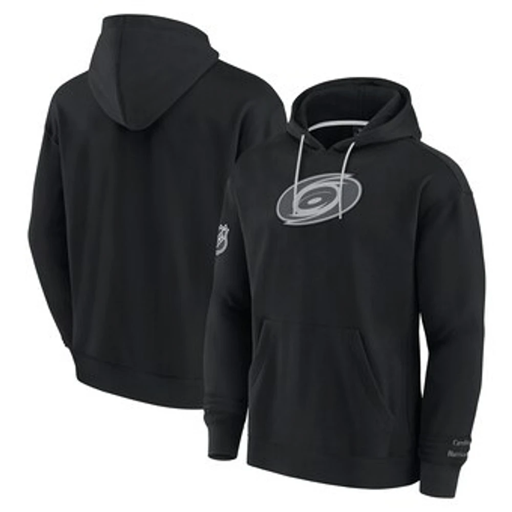 Men's Fanatics Black Carolina Hurricanes Elements Pace Pullover Hoodie