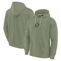 Men's Fanatics Olive Dallas Stars Elements Pace Pullover Hoodie